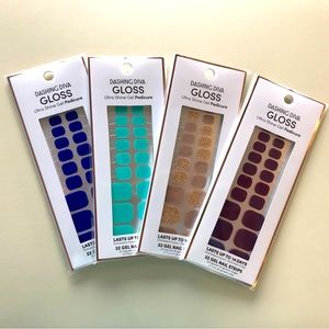 Dashing Diva Gloss Pedicure Gel Nail Strips